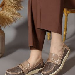 Carlton London Women Textured Loafers-42
