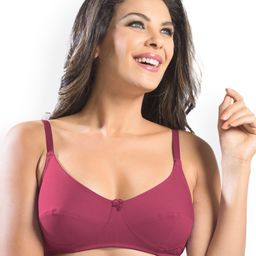 Sonari Magenta Solid Non-Wired Non-Padded Everyday Bra afreenrani-22