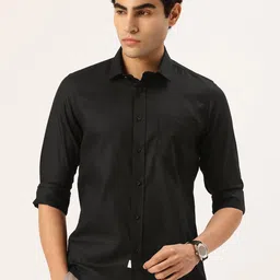 Integriti Slim Fit Textured Pure Cotton Casual Shirt-image-73