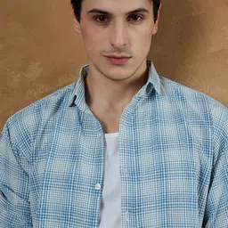 Oversized Checks Shirt-image-58