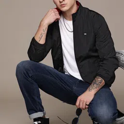 Roadster Men Solid Windcheater Sporty Jacket-picture-21