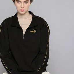 Puma MINIMAL GOLD Comfort Fit Half Zipper Warmcell Outdoor Pullover Sweatshirt-image-67