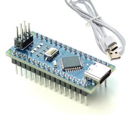 Nano V3.0 ATmega328P 5V 16MHz CH340 Type-C with WhiteType-C Cable 30cm image 2