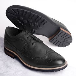 LOUIS STITCH Men Egyptian Crust Leather Lace-Up Brogues-image-83