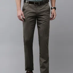 Arrow Men Original Tapered Fit Textured Formal Trousers-picture-8