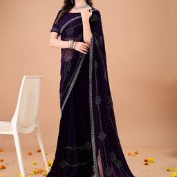 Leelavati Embellished Saree With Blouse-57