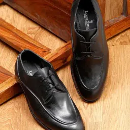 Louis Stitch Men's Obsidian Black Derby Shoes-image-94