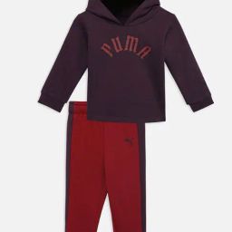 Puma Unisex Maroon & Purple Cotton Solid Full Sleeves Sports_Tracksuit-image-79