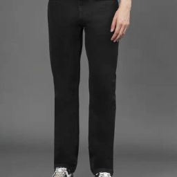 Red Tape Black Classic Straight Fit Denim Jeans For Men-image-42