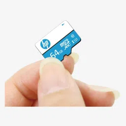 HP MSDCWAU1 64GB Class 10 MicroSD Memory Card with Adapter (Blue) image 2