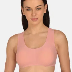 Mod & Shy Peach Non Wired Padded Bralette Bra-picture-11