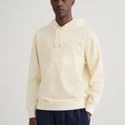 GANT Cream Hooded Sweatshirt-image-14