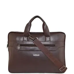 Esbeda Brown Medium Laptop Messenger Bag-39