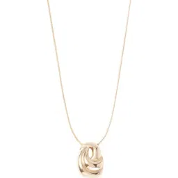 Forever New Celine Oval Curve Pendant Necklace-image-32