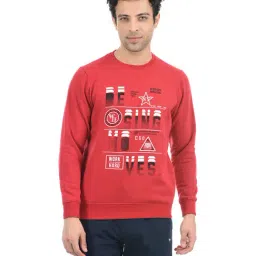 Cloak & Decker by Monte Carlo Red Regular Fit Sweatshirt-image-85