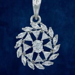 Taraash 92.5 Sterling Silver Pendant without Chain for Women-image-26