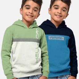 HELLCAT Green & Turquiose Printed Full Sleeves T-Shirt (Pack Of 2)-image-66