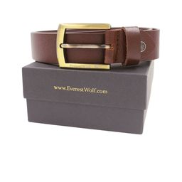 Everestwolf Men Textured Leather Formal Belt-image-90