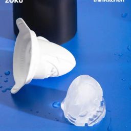 ZOKU Navy Blue Silicone Shark Ice Ball Molds-41