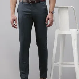 Arrow Men Textured Tailored Fit Pleated Formal Trousers-picture-36