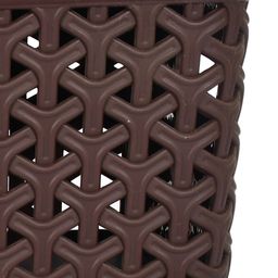 Kuber Industries Set Of 3 Brown & Beige Textured  Big  Size Multipurpose Organisers image 5