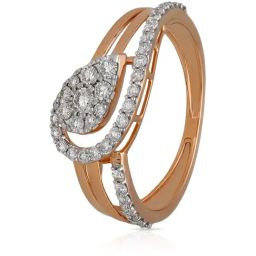 Malabar Gold and Diamonds 18k Rose Gold Diamond Ring-picture-43