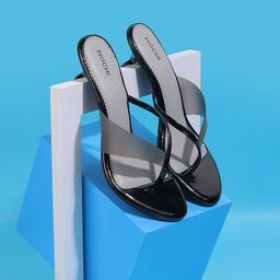 Mochi Colourblocked Kitten Heels-32