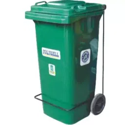 Polywell 120 L Fabricated Pipe Wheeled Dustbin With Pedal Green, PW120FP-image-13