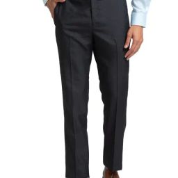 Raymond Grey Contemporary Fit Checks Trousers-image-75