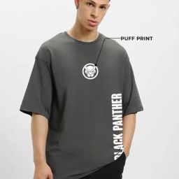 Bewakoof Grey Cotton Relaxed fit Graphic T-Shirt-picture-24