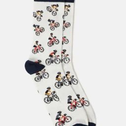 Lindbergh White Self Design Socks-image-34