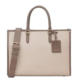 Miraggio Beige Solid Large Tote Handbag-44