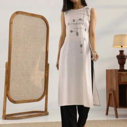 Libas Off White Cotton Straight Fit Embroidered Kurta-picture-37