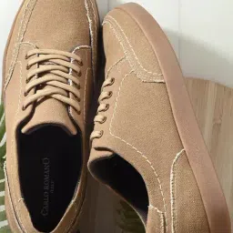 Carlo Romano Men's Beige Casual Sneakers-image-69
