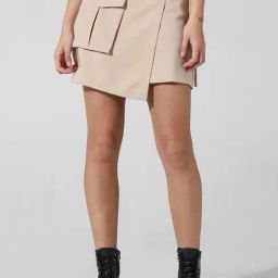 Only Beige Regular Fit Skort-image-31