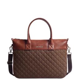 Gauge Machine Brown PU Medium Laptop Messenger Bag-image-44