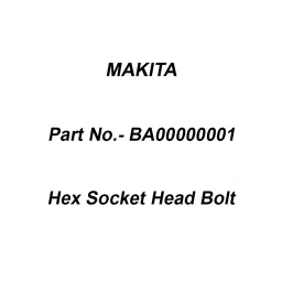 Makita Hex Socket Head Bolt Size M5x13 for AN560, Part No BA00000001-8