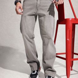 WROGN Men Bootcut Light Fade Stretchable Jeans-picture-10