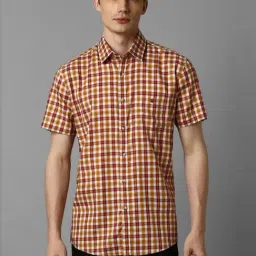 Louis Philippe Sport Multi Cotton Slim Fit Checks Shirt-image-19