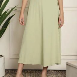 NEUDIS Mint Green Maxi Skirt-image-101
