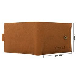LOREM Men Textured Two Fold Wallet image 3