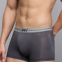 HRX by Hrithik Roshan Pack Of 2 Ultrasoft Elastic Trunks HRX_TRK_002_BLKCM_GR_2PC image 5