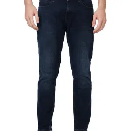 Spykar Dark Blue Slim Fit Low Rise Jeans-picture-10
