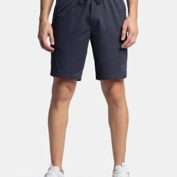 Jockey Graphite Grey Straight Fit Sports Shorts-image-95