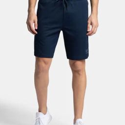 Jockey Navy Straight Fit Sports Shorts-image-118