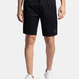 Jockey Black Straight Fit Sports Shorts-image-67