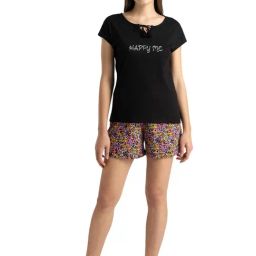 Van Heusen Black Cotton T-Shirt Shorts Set-picture-20