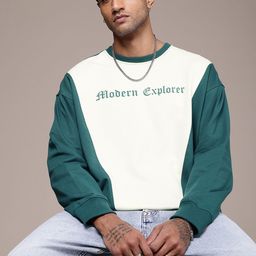 The Roadster Life Co. Brand Logo Printed Oversized Sweatshirt-image-81