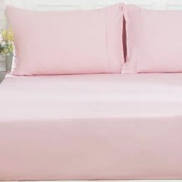 Maspar Pink 100% Cotton 200 TC Bed Sheet Set-image-67