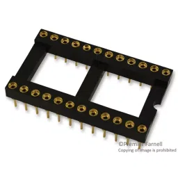 MULTICOMP PRO IC Sockets DIP SOCKET, 24 POSITION, THROUGH HOLE, SPC15522-picture-13